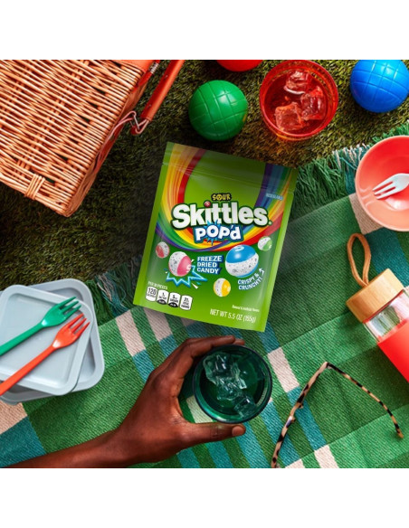 Caramelle liofilizzate Skittles POP'd Sour - My American Market