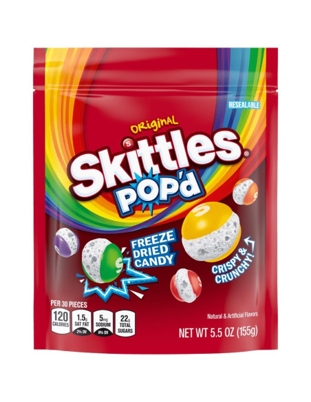 Caramelle liofilizzate originali Skittles POP'd - My American Market