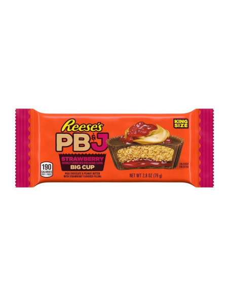 Reese's Big Cup PB&J Strawberry King Size - My American Market