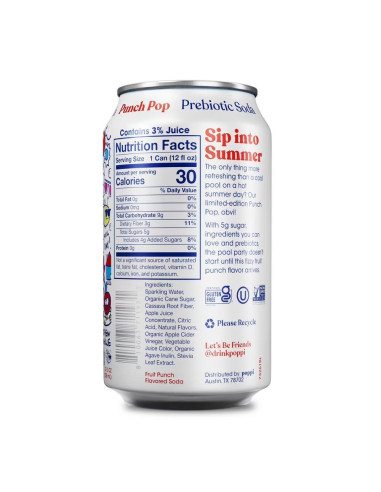 Poppi Prebiotic Soda Punch Pop - My American Market