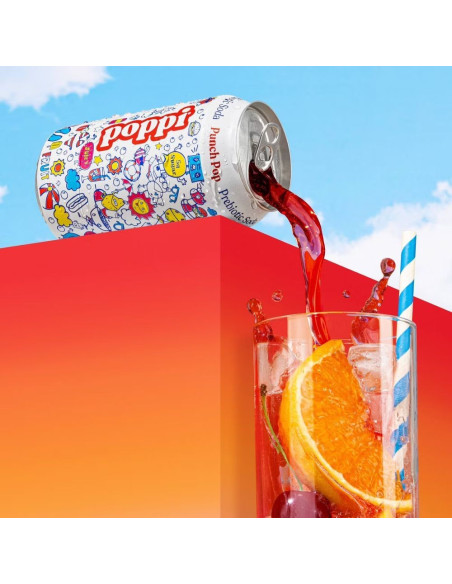 Poppi Refresco prebiótico Ponche Pop - My American Market