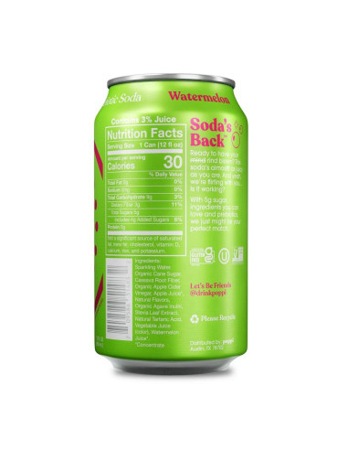 Poppi Soda Prebiótica Sandía - My American Market