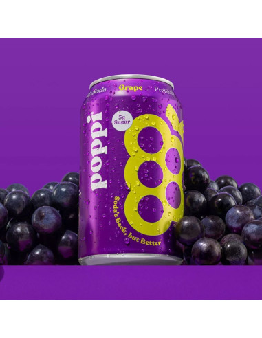 Poppi Prebiotic Soda Grape - My American Market