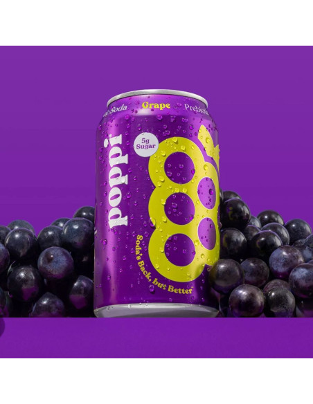 Poppi Prebiotic Soda Grape - My American Market