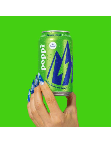 Refresco prebiótico Poppi Explosión alpina - My American Market
