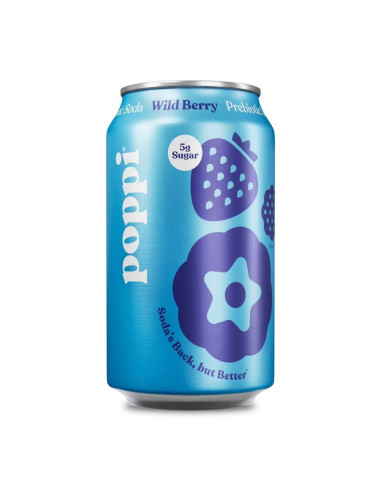 Refresco prebiótico Poppi con frutos del bosque - My American Market