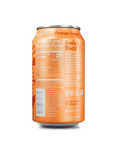 Poppi Prebiotic Soda Orange Cream - My American Market
