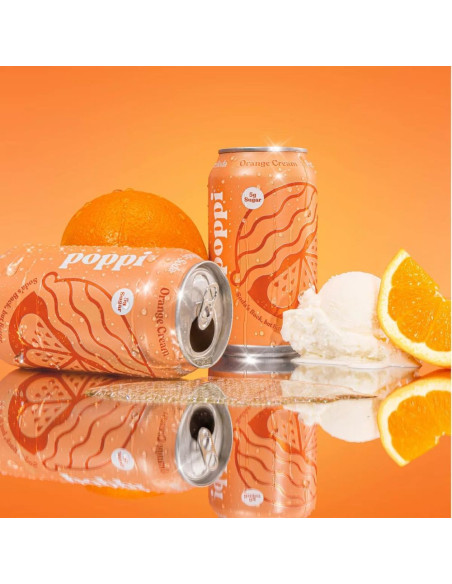 Poppi Prebiotic Soda Orange Cream - My American Market