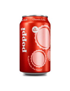Refresco prebiótico Poppi Cola clásica - My American Market