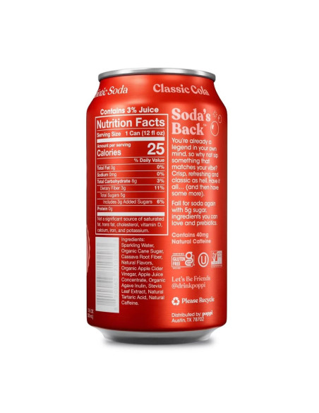 Poppi Prebiotic Soda Classic Cola - My American Market
