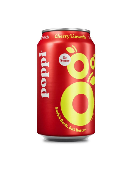 Refresco prebiótico Poppi con limonada de cereza - My American Market
