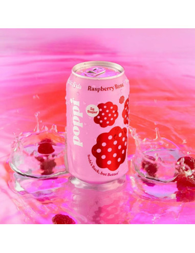 Poppi Prebiotic Soda Raspberry Rose - My American Market