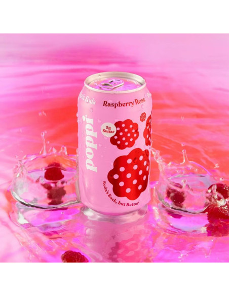 Poppi Prebiotic Soda Raspberry Rose - My American Market