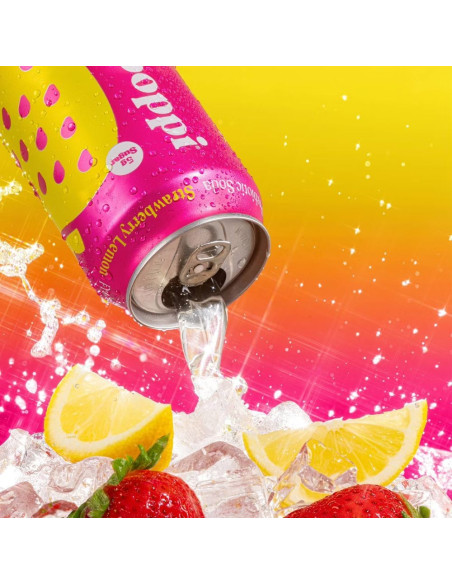 Poppi Prebiotic Soda Fragola Limone - My American Market