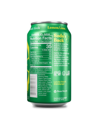 Poppi Prebiotic Soda Lemon Lime - My American Market