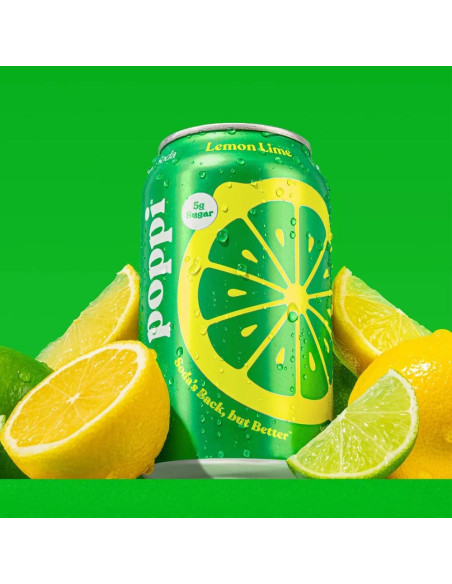 Poppi Soda Prebiótica Limón Lima - My American Market