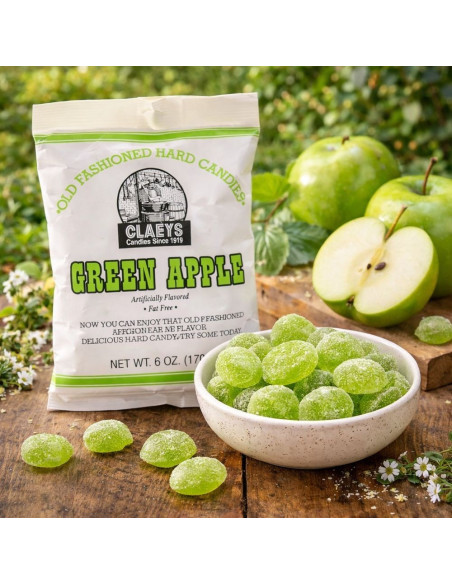 Caramelle dure Claeys alla mela verde - My American Market