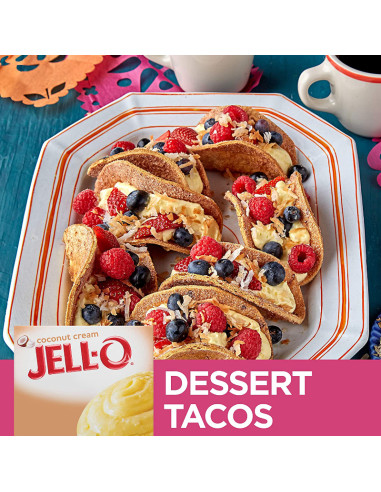 Jell-O - Instant Pudding Coconut Cream (pudding à la noix de coco) - My American Market