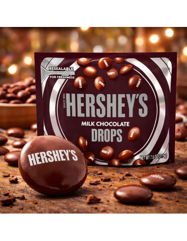 Gotas de chocolate con leche Hershey's 215 g - My American Market