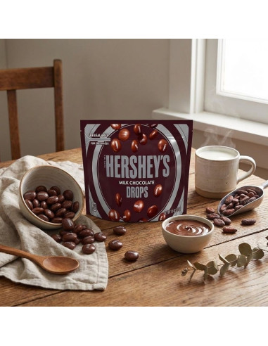 Hershey's - Milk Chocolate Drops — pépites de chocolat au lait à grignoter - My American Market