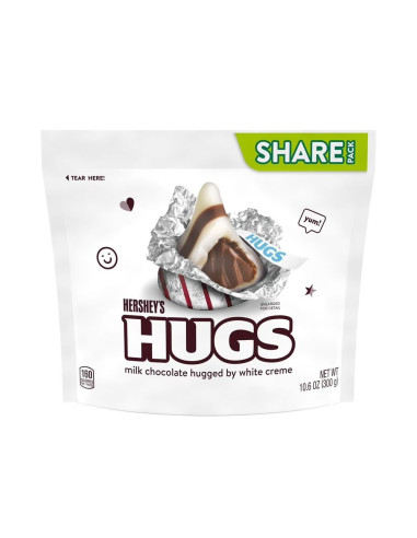 Confezione da condividere di Hershey's Hugs White Creme - My American Market