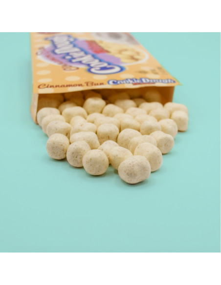 Cookie Dough Bites - Cinnamon Bun (bouchées de pâte à cookie roulé à la cannelle) - My American Market