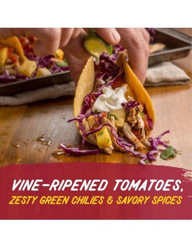Tomates en cubos gruesos y chiles verdes Ro-Tel - My American Market