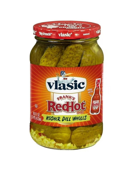 Vlasic Frank's RedHot Kosher Dill Wholes 473ml - My American Market
