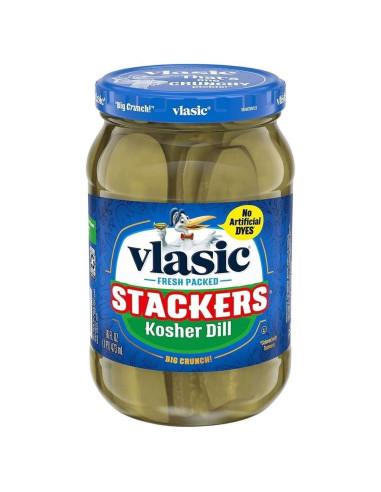 Vlasic Stackers Kosher Eneldo 473 ml - My American Market