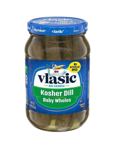Vlasic Kosher Dill Baby Wholes 473ml - My American Market