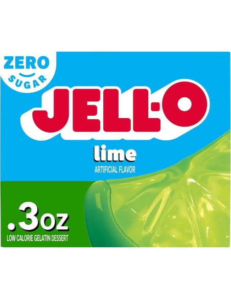 Gelatina de lima Jell-O sin azúcar - My American Market
