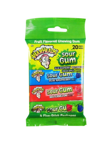 Warheads Sour Gum 4 Pack - My American Market