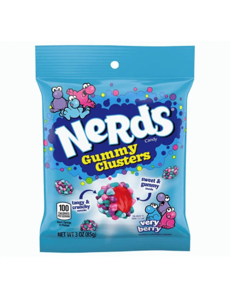 Gomitas Nerds con sabor a frutos rojos, 85 g - My American Market