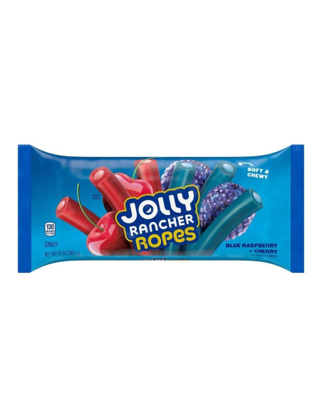 Jolly Rancher Ropes Blue Raspberry & Cherry - My American Market
