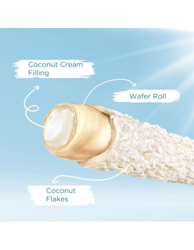 Come a casa Snack Break Wafer Roll Coconut - My American Market