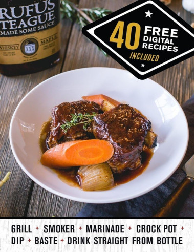Rufus Teague - BBQ Sauce Whiskey Maple (sauce barbecue whiskey-érable) - My American Market