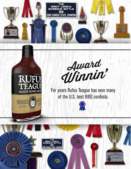 Rufus Teague BBQ Maple Whiskey Sauce - My American Market