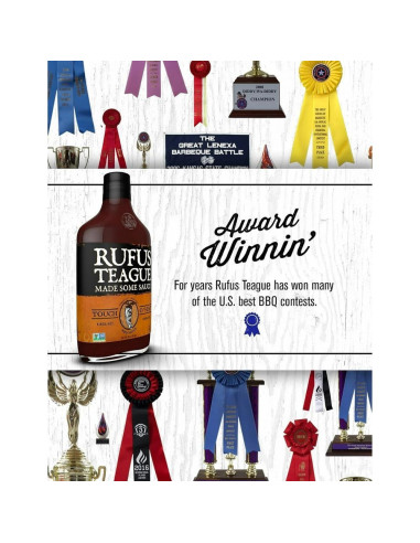 Rufus Teague BBQ Sauce Touch O'Heat - My American Market
