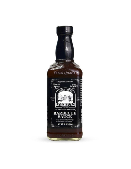 Historic Lynchburg - BBQ Sauce Hot & Spicy au whiskey Jack Daniel's (sauce barbecue relevée) - My American Market