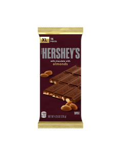 Chocolate con leche y almendras XL de Hershey's - My American Market