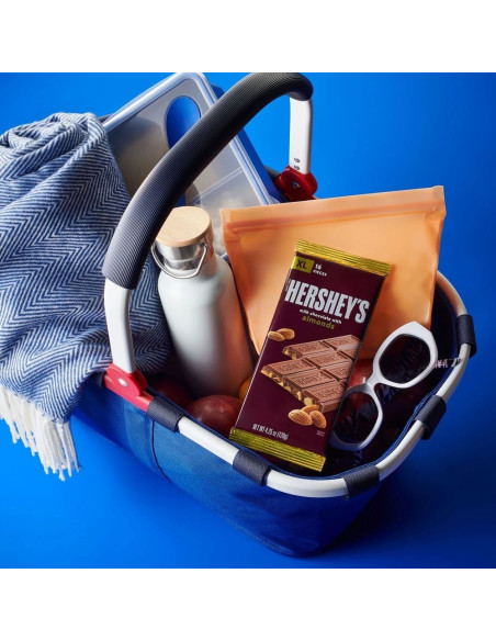 Chocolate con leche y almendras XL de Hershey's - My American Market