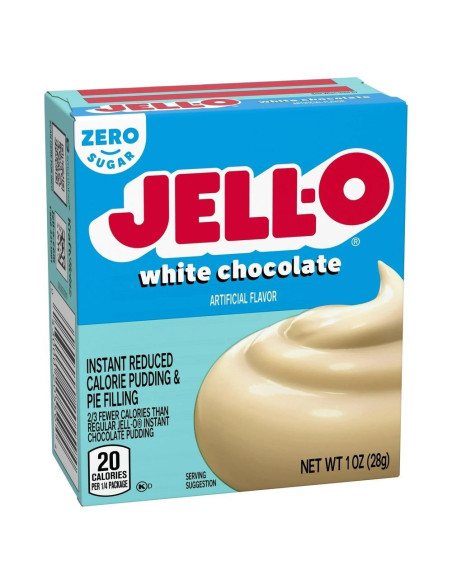 Pudín instantáneo y relleno de pastel Jell-O Chocolate blanco sin azúcar - My American Market