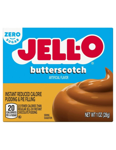 Pudín instantáneo Jell-O y relleno de pastel de caramelo sin azúcar - My American Market