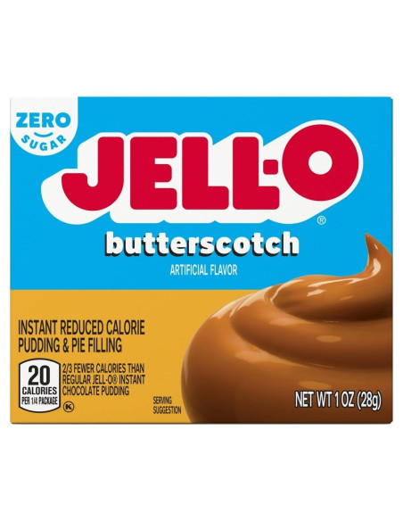 Pudín instantáneo Jell-O y relleno de pastel de caramelo sin azúcar - My American Market
