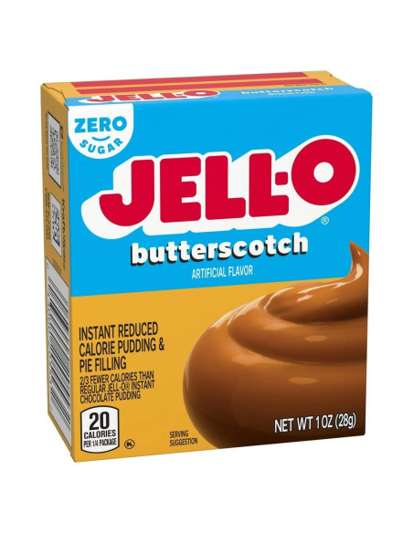 Pudín instantáneo Jell-O y relleno de pastel de caramelo sin azúcar - My American Market