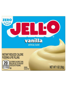 Jell-O Instant Pudding & Pie Filling Vaniglia Zero Zucchero - My American Market