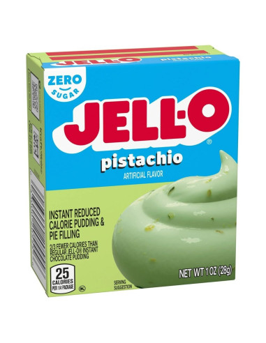 Pudín instantáneo Jell-O y relleno para tarta de pistacho sin azúcar - My American Market