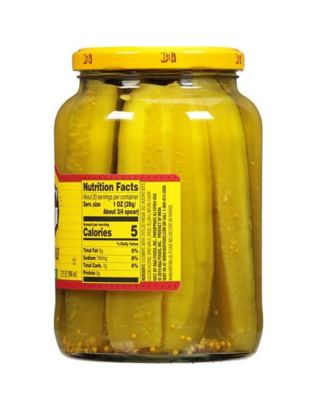 Lanzas de eneldo kosher B&G 946 ml - My American Market