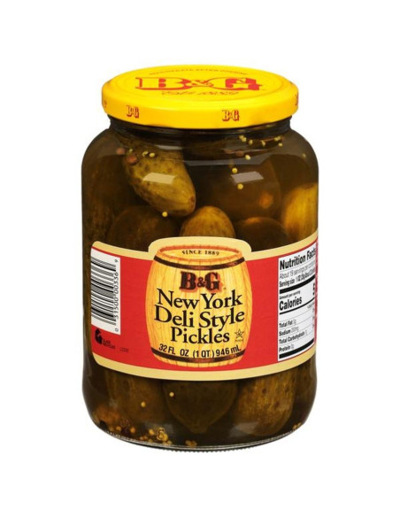B&G New York Deli Style Pickles 946ml - My American Market