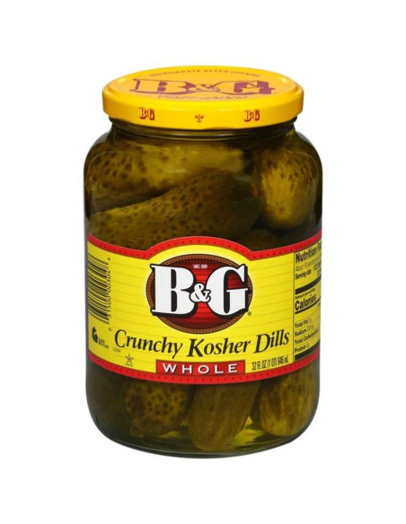 B&G Kosher Dill Whole 946ml - My American Market